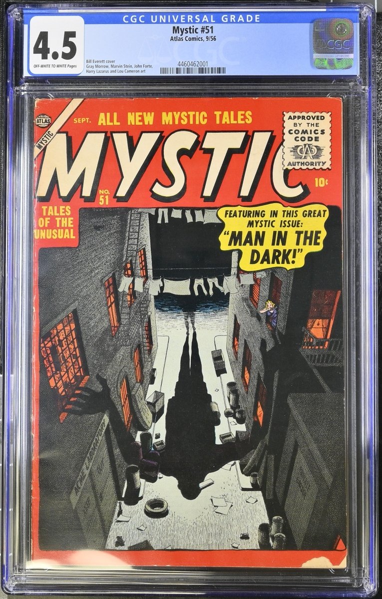 Marvel Atlas Mystic #51 comic CGC graded 4.5