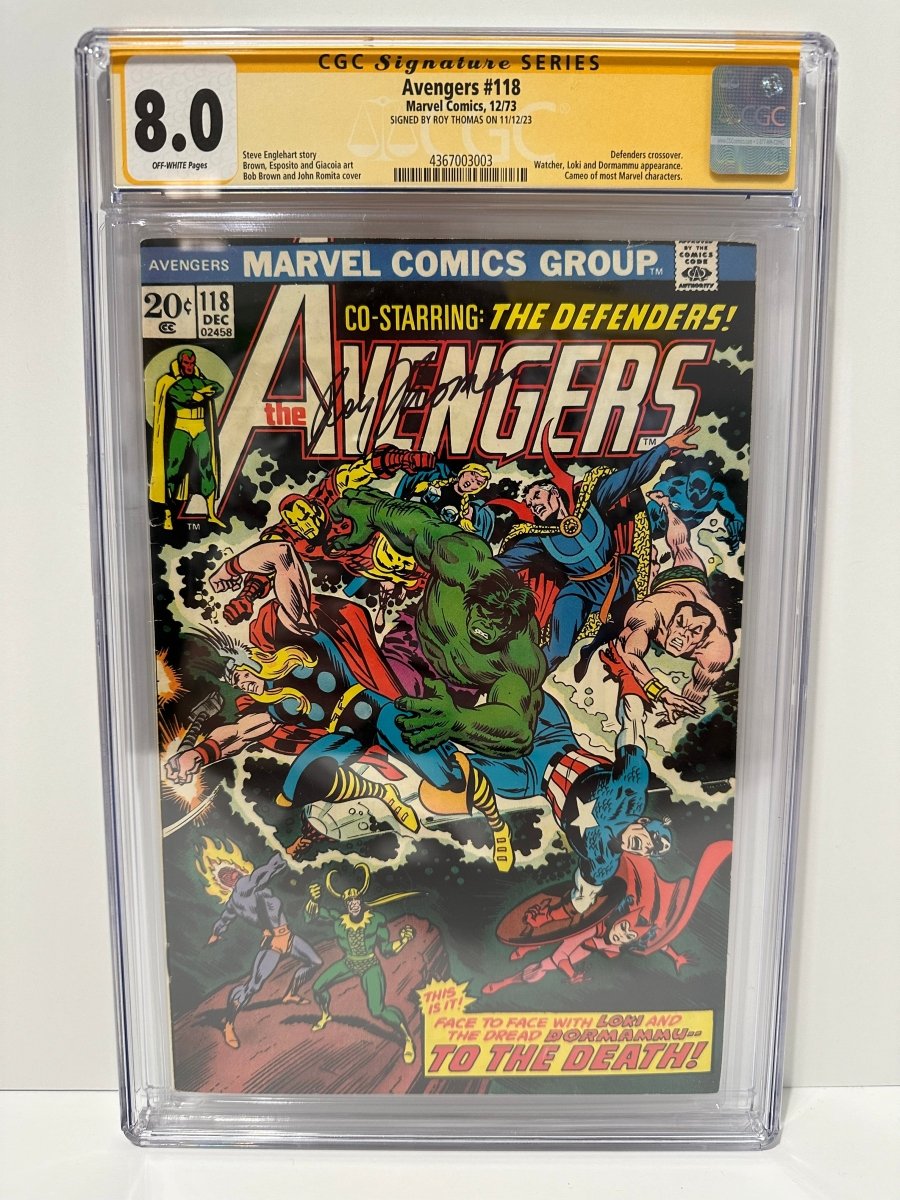 Marvel Avengers #118 Signature Series comic CGC graded 8.0