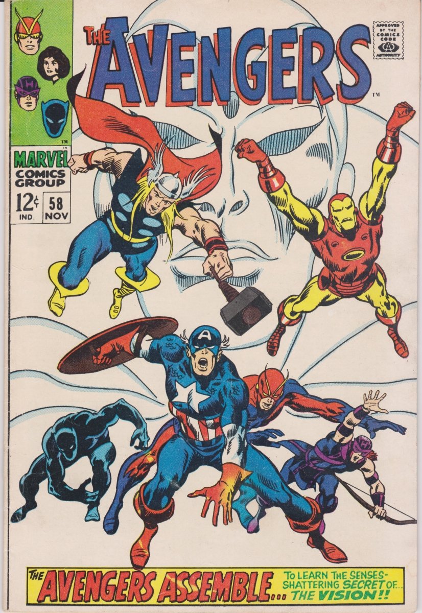 Marvel Avengers #58 1968 VF/VF+