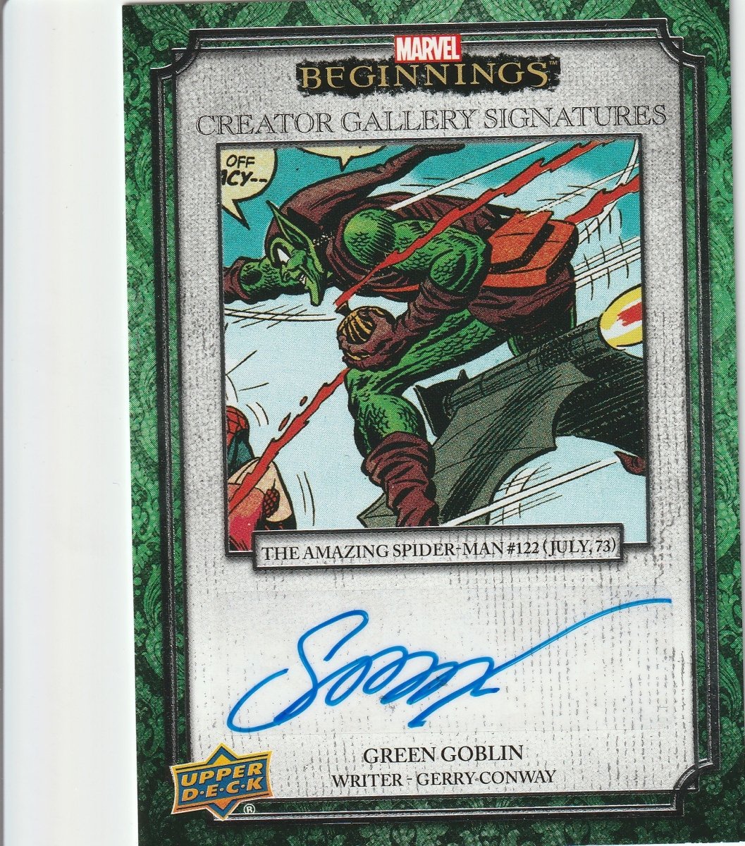 Marvel Beginnings Volume 2 series 1 Creator Gallery Signature #CG - GC (Green Goblin)