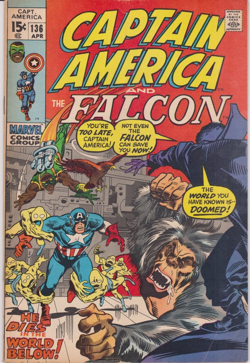 Marvel Captain America and Falcon #136 1971 F/VF