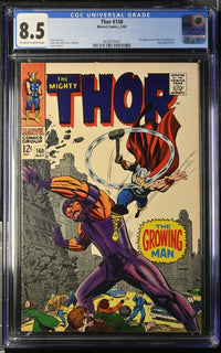 Load image into Gallery viewer, Marvel Comics Thor 140 1967 CGC 8.5
