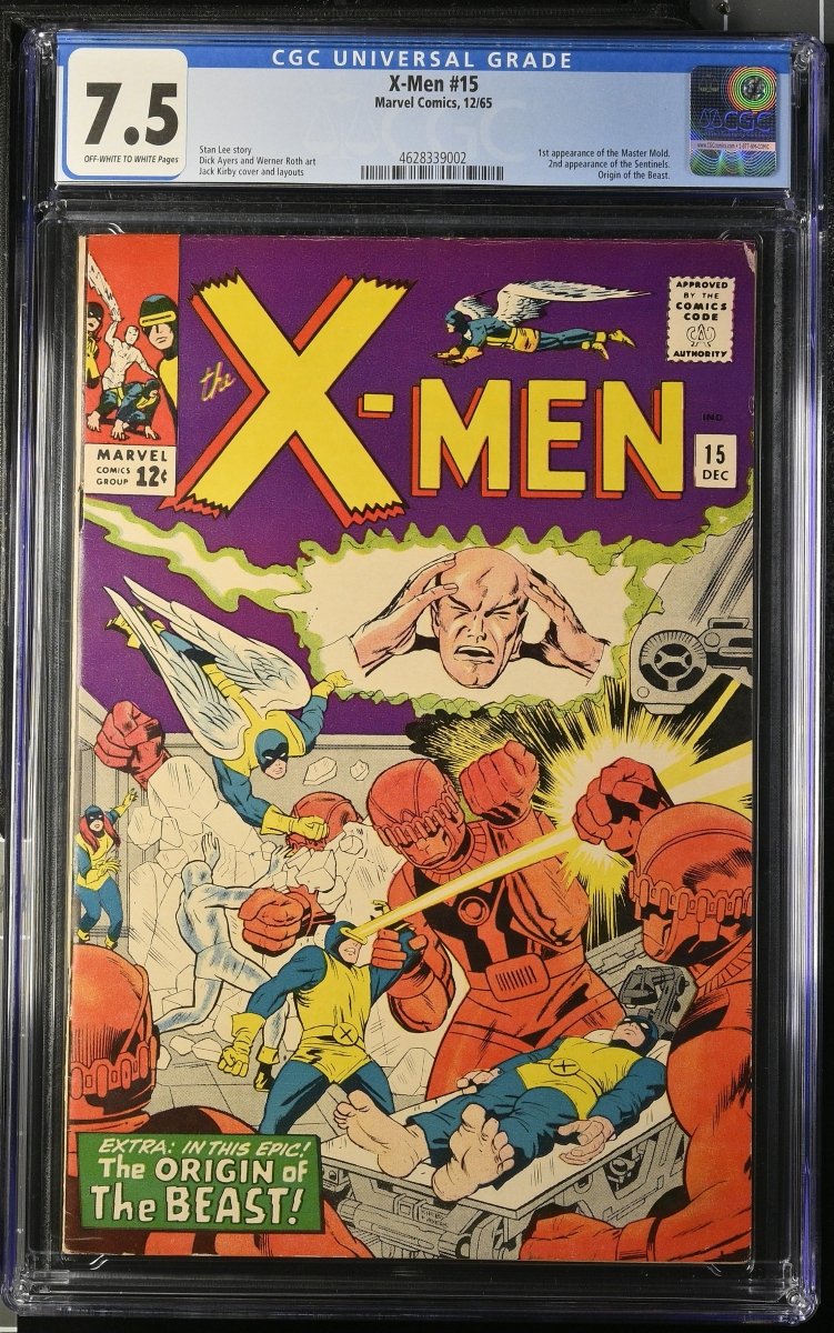 Marvel Comics X - Men 15 1965 CGC 7.5