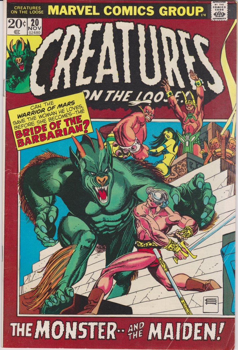 Marvel Creatures on the loose #20 1972 NM/NM - 