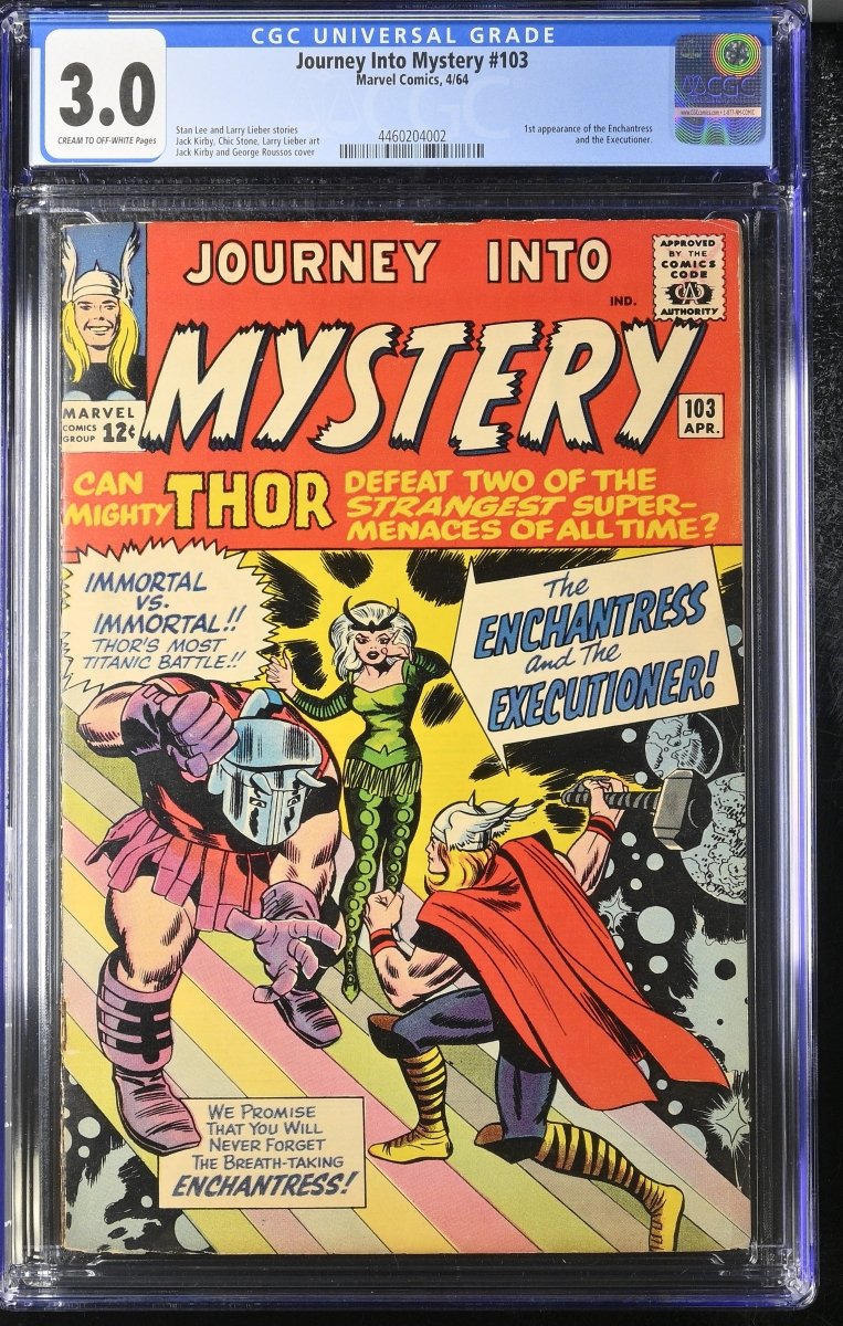 Marvel Journey Into Mystery #103 comic CGC graded 3.0