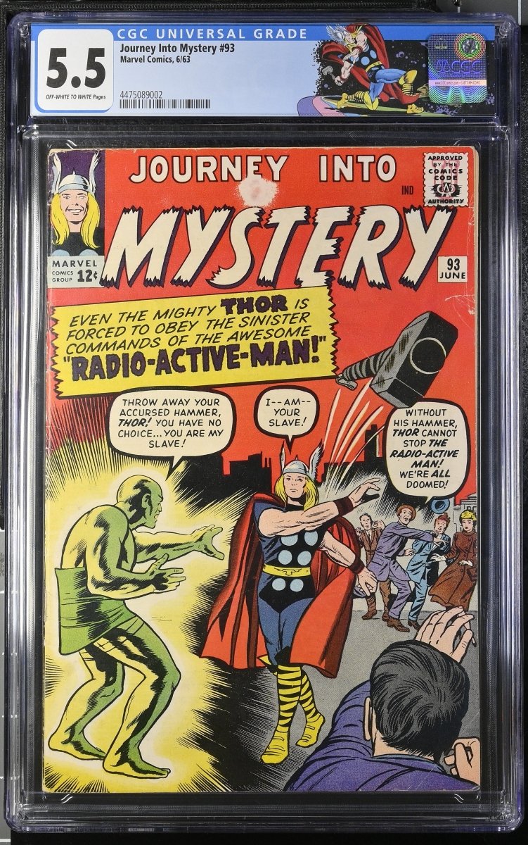 Marvel Journey Into Mystery #93 comic CGC graded 5.5