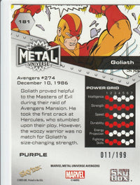 Load image into Gallery viewer, Marvel Metal Avengers 2024 Goliath Purple #181 11/199
