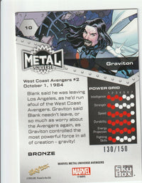 Load image into Gallery viewer, Marvel Metal Avengers 2024 Graviton Bronze #10 138/150
