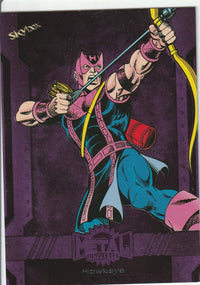 Load image into Gallery viewer, Marvel Metal Avengers 2024 Hawkeye Purple #194 68/199
