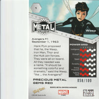Load image into Gallery viewer, Marvel Metal Avengers 2024 Wasp Red PMG #1 58/100
