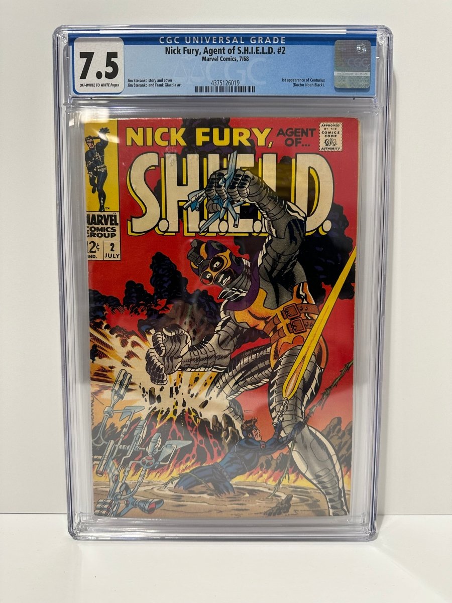 Marvel Nick Fury Agent of Shield #2 comic CGC graded 7.5