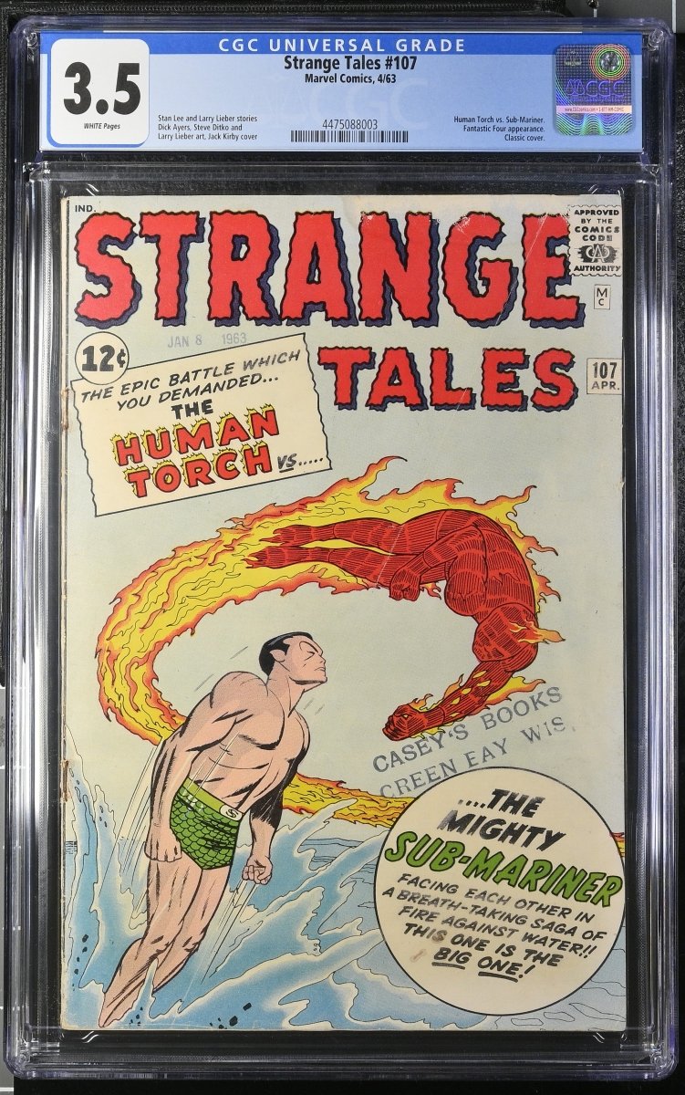 Marvel Strange Tales #107 comic CGC graded 3.5