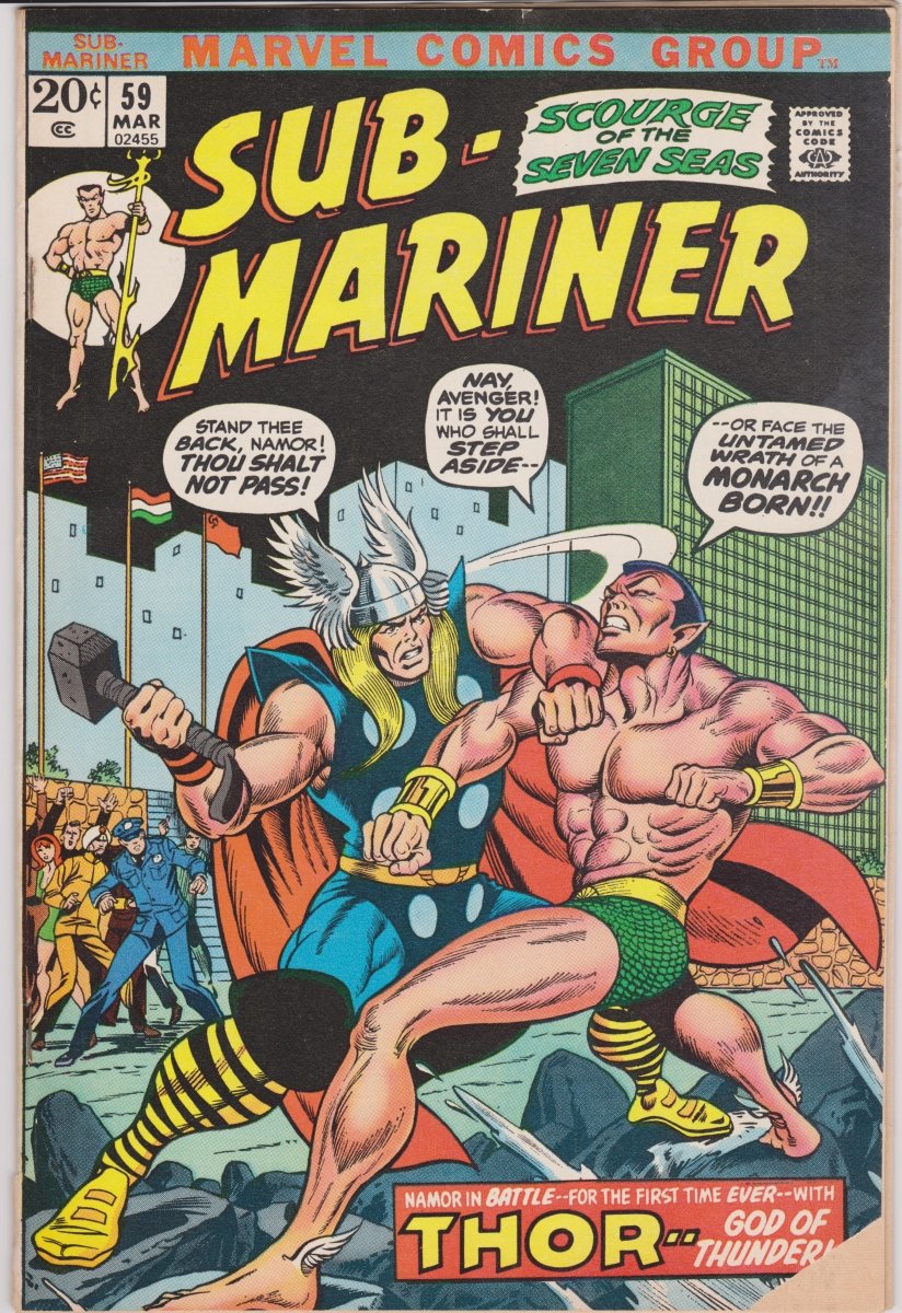 Marvel Sub-Mariner #59 1973 VG/F-