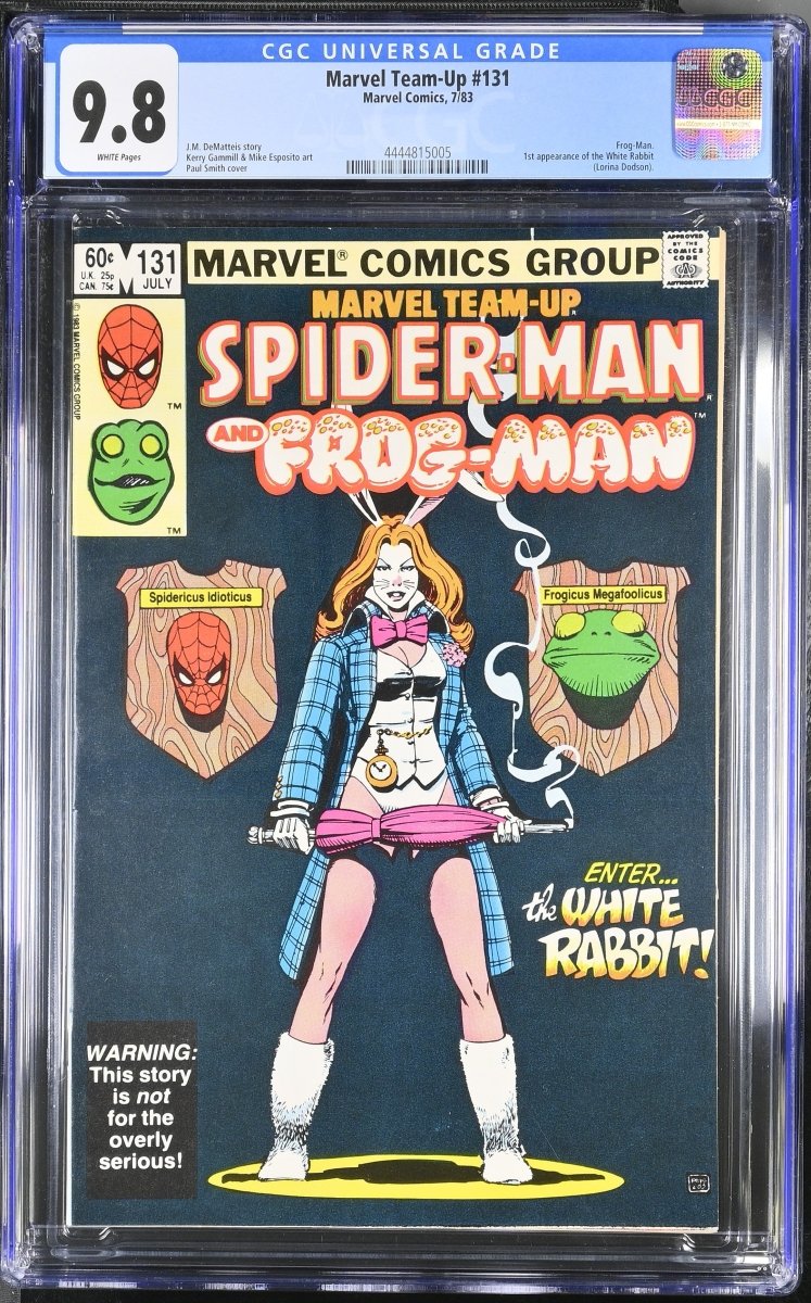 Marvel Team - Up Spider - Man and Frog - Man #131 comic CGC graded 9.8