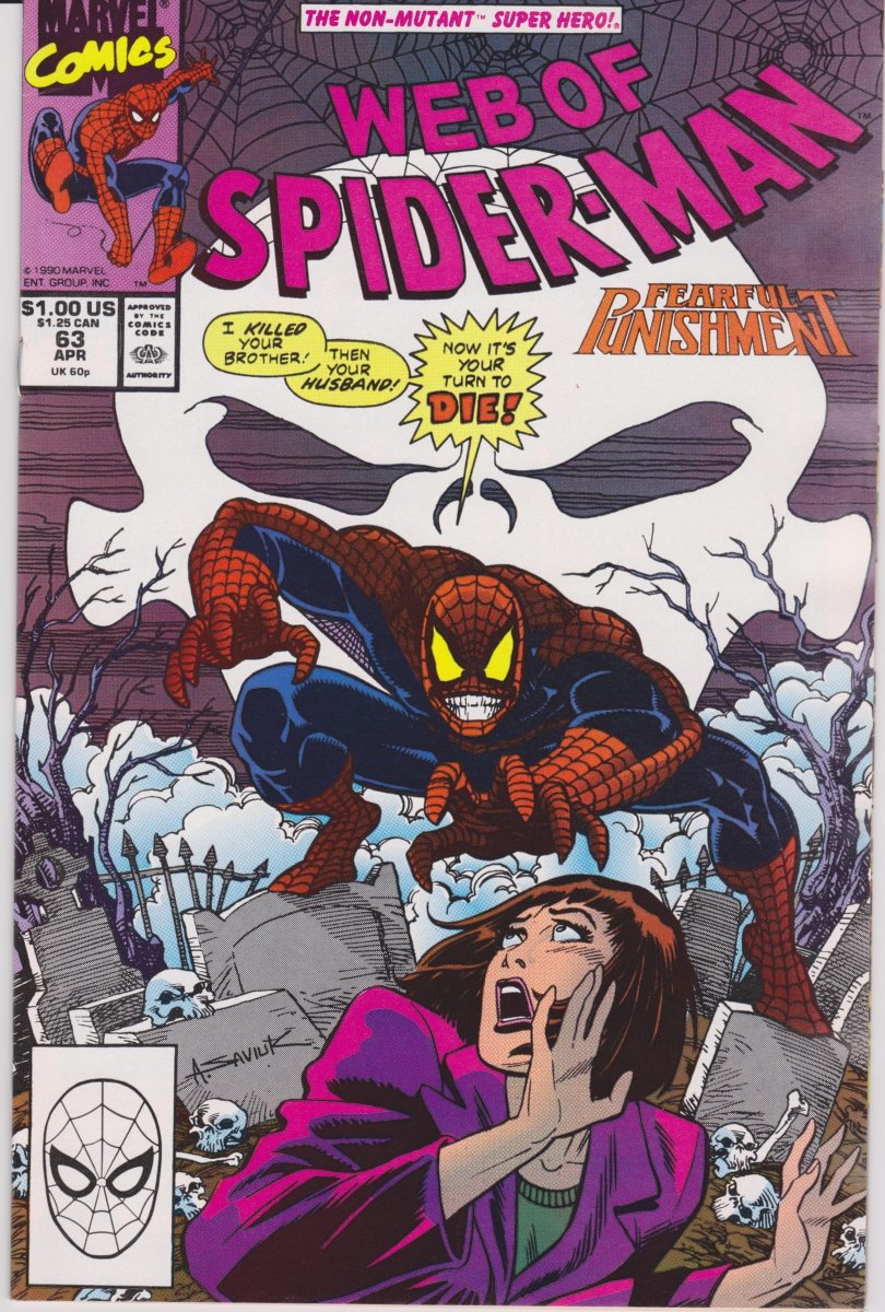 Marvel Web of Spider - Man #63 1990 NM