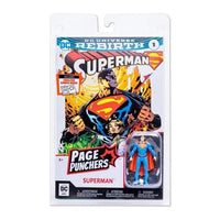 Load image into Gallery viewer, Superman: Rebirth Superman Page Punchers 3 - Inch Scale Action Figure with DC Universe Rebirth Superman # 1 Comic Book
