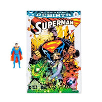 Load image into Gallery viewer, Superman: Rebirth Superman Page Punchers 3 - Inch Scale Action Figure with DC Universe Rebirth Superman # 1 Comic Book
