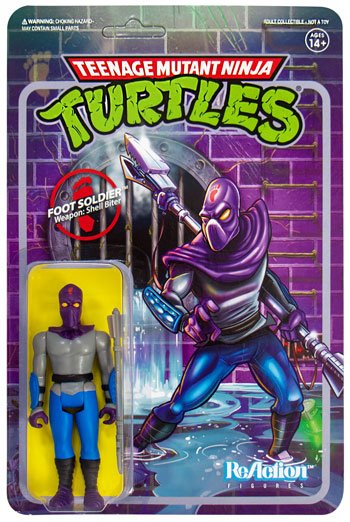 Teenage Mutant Ninja Turtles Foot Soldier 3 3/4 - Inch ReAction Figure