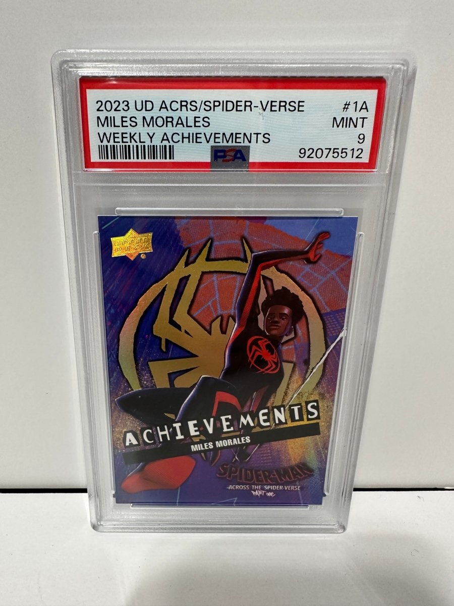 Upper Deck 2023 Across the Spider - Verse Miles Morales #1A Graded PSA 9