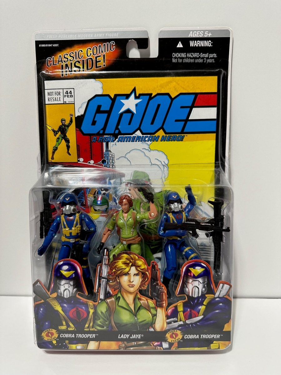 G.I. Joe Comic 3 pack Lady Jaye, Cobra Troopers and G.I. Joe comic #44