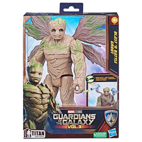 Guardians of the Galaxy Vol. 3 Blast n Battle Groot Titan Hero Series 12-Inch Action Figure
