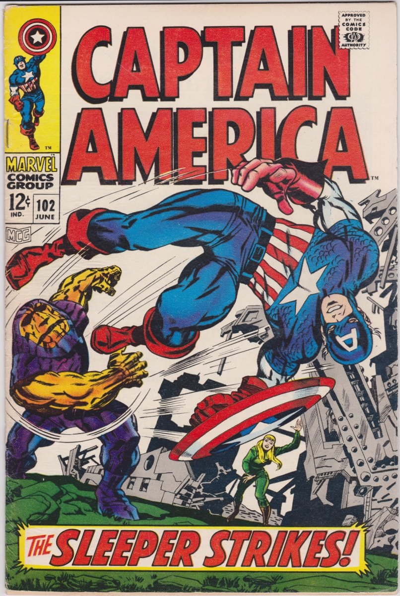 Marvel Captain America #102 1968 VF-/VF