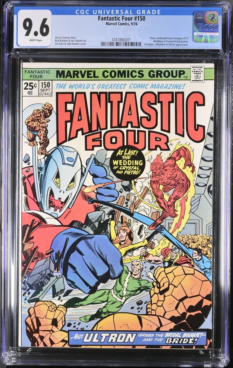 Marvel Fantastic Four #150 comic CGC graded 9.6