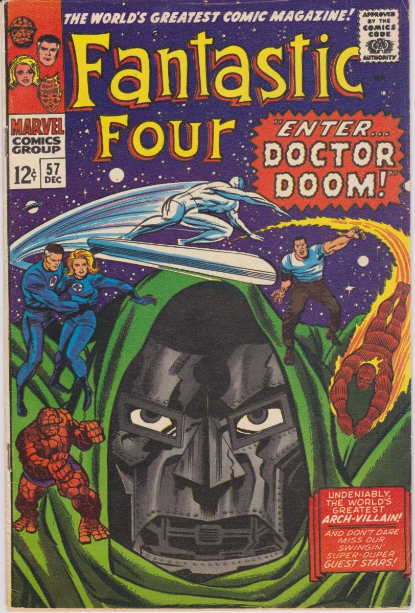 Marvel Fantastic Four #57 1966 VF+ Cover Detached