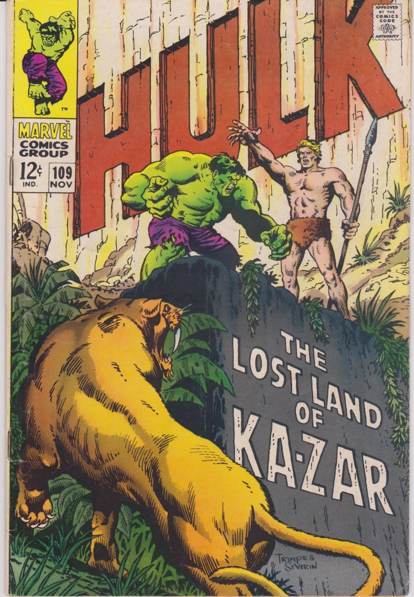 Marvel Hulk #109 1968 VF+