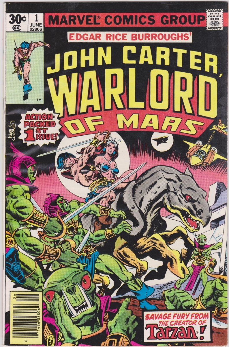 Marvel John Carter Warlord of Mars #1 1977 NM-/NM