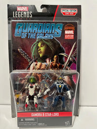 Load image into Gallery viewer, Marvel Legends Guardians of the Galaxy comic pack Gamora and Star Lord
