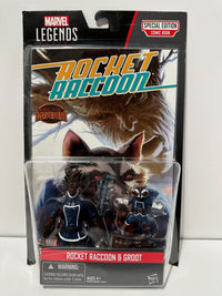 Load image into Gallery viewer, Marvel Legends Guardians of the Galaxy comic pack Rocket Raccoon and Groot
