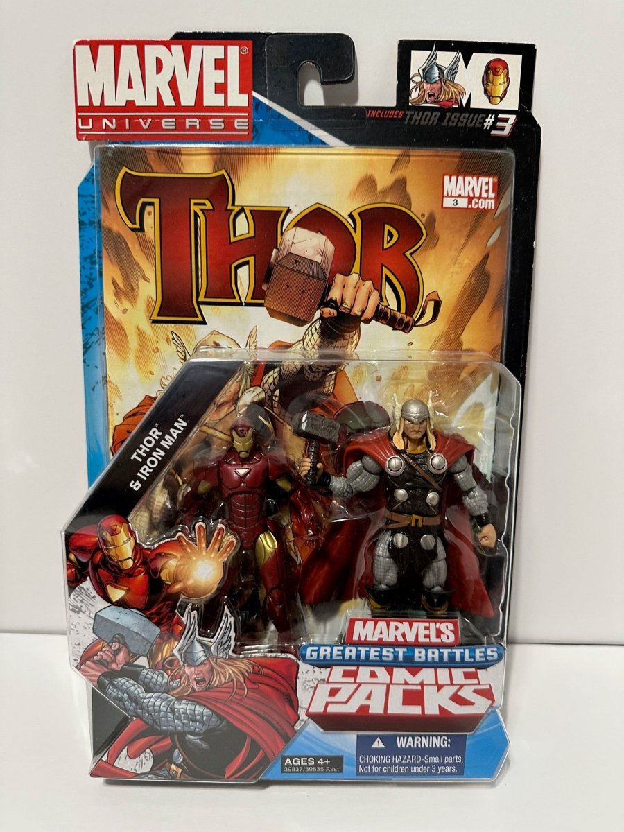 Marvel Legends Thor #3 comic pack Thor and Iron Man