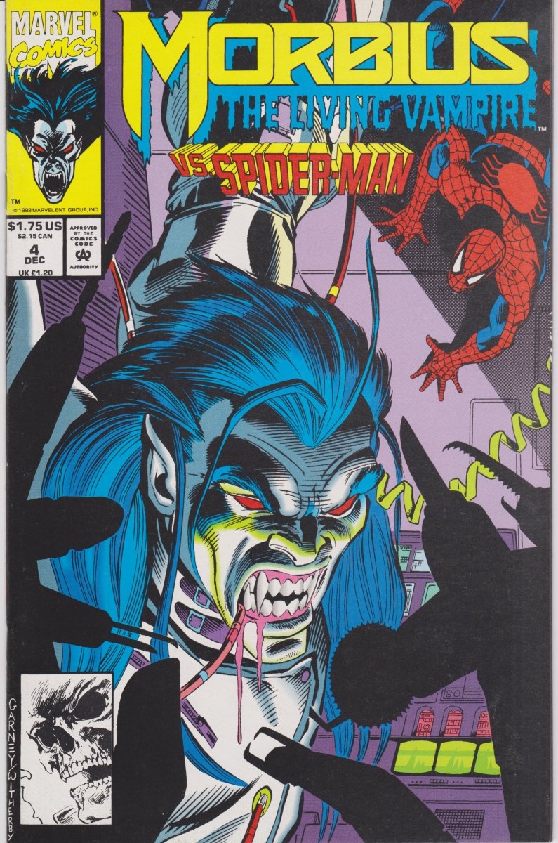 Marvel Morbius the Living Vampire vs Spider-Man #4 1992 NM