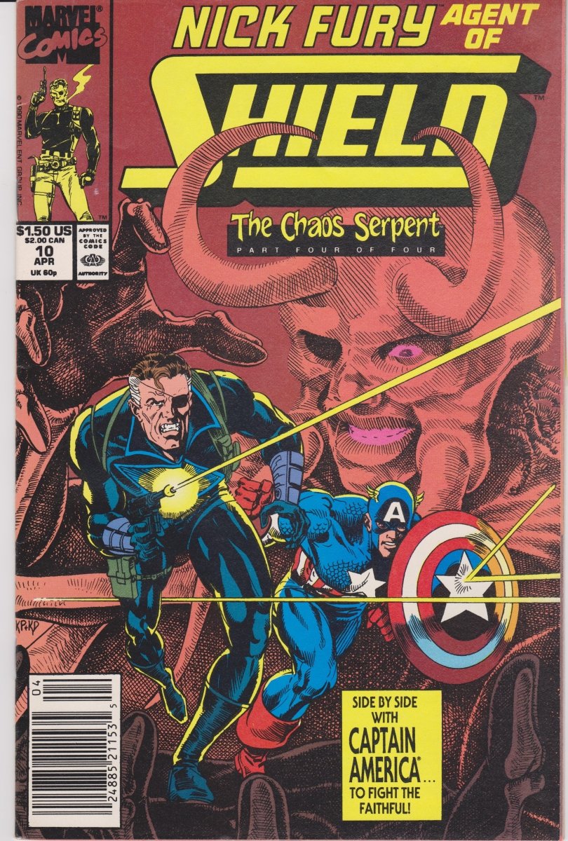 Marvel Nick Fury Agent of Shield V2 #10 1990 VF+