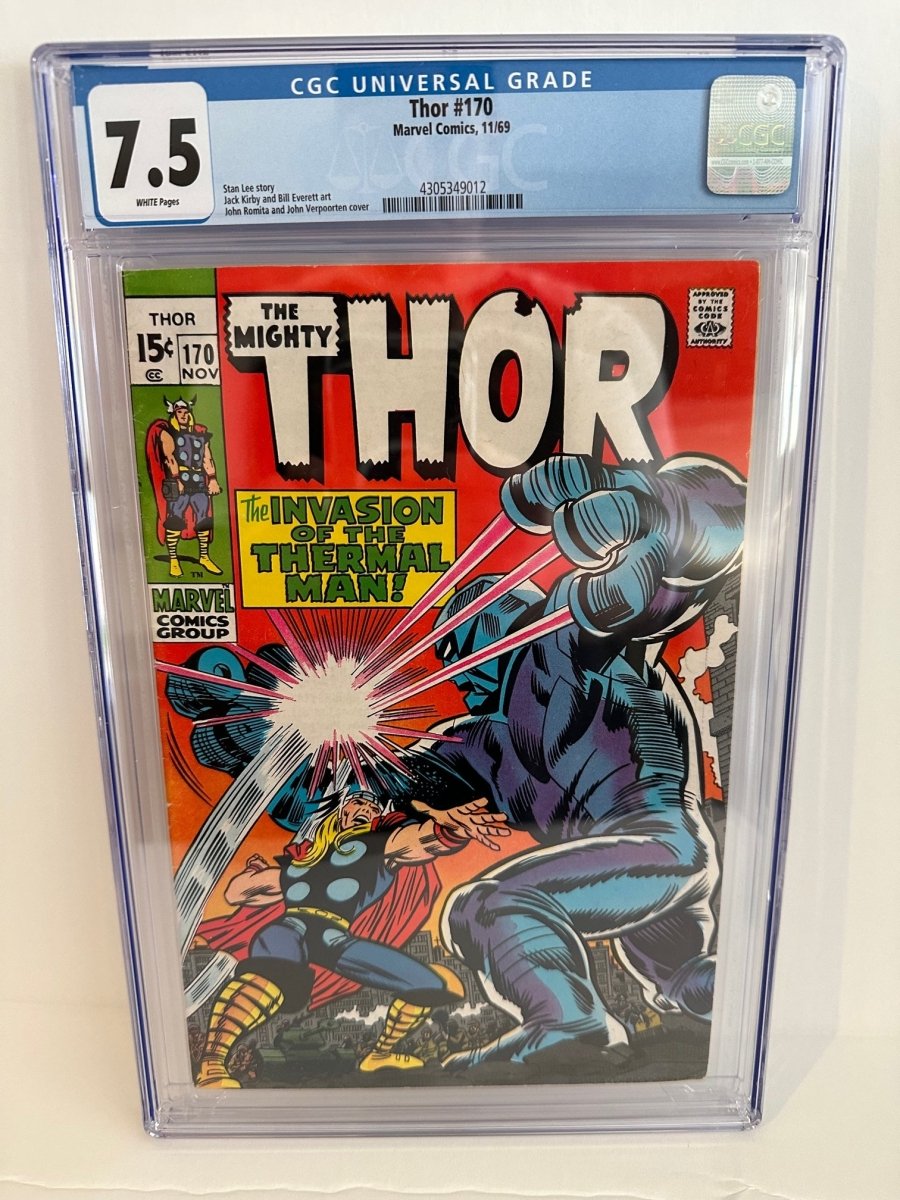 Marvel Thor #170 comic CGC graded 7.5
