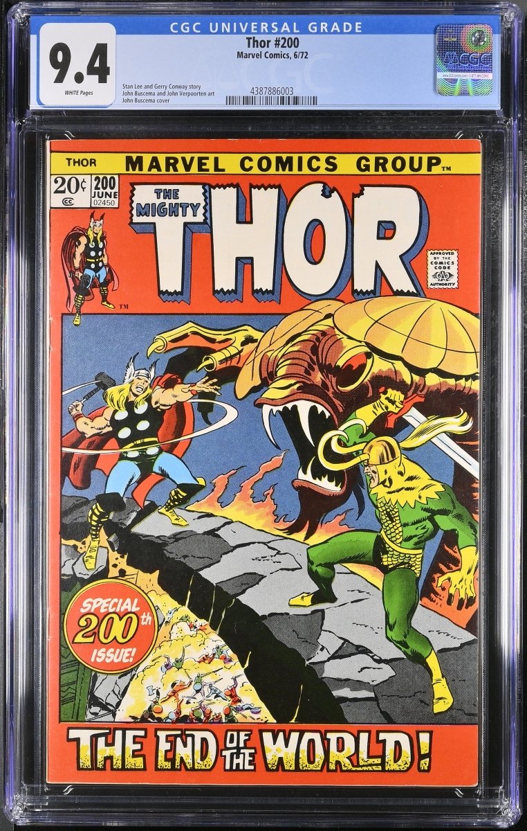 Marvel Thor #200 comic CGC graded 9.4