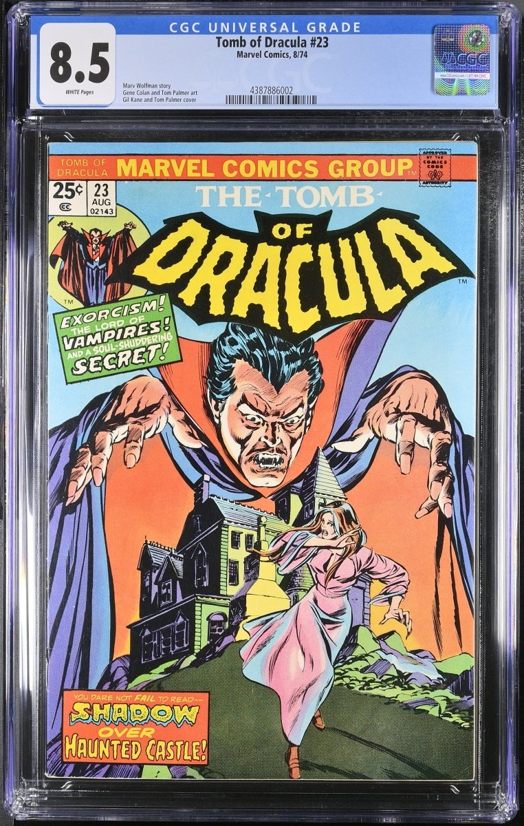Marvel Tomb of Dracula #23 comic CGC graded 8.5