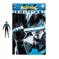 Load image into Gallery viewer, Nightwing Page Punchers 3-Inch Scale Action Figure with Nightwing: Rebirth #1 Comic Book
