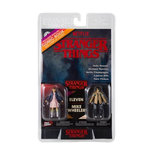 Stranger Things Page Punchers Wave 1 Eleven and Mike Wheeler 3-Inch Action Figure 2-Pack with Comic Book