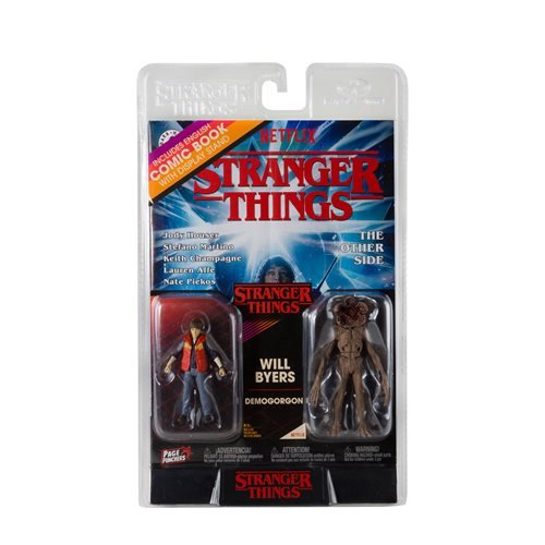 Stranger Things Page Punchers Wave 1 Will Byers and Demogorgon 3-Inch Action Figure 2-Pack with Comic Book