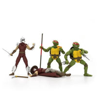 Load image into Gallery viewer, Teenage Mutant Ninja Turtles Classic Comic BST AXN 5-Inch Action Figure Box 2 Set of 4 - Previews Exclusive
